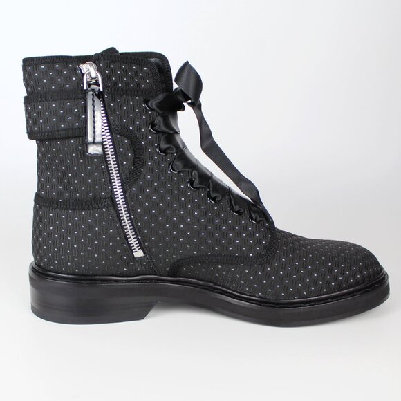 NEW Roger Vivier Viv Strass Combat Bootie–Crystal Buckle -Luxe Fall/Winter Shoes - Picture 4 of 16